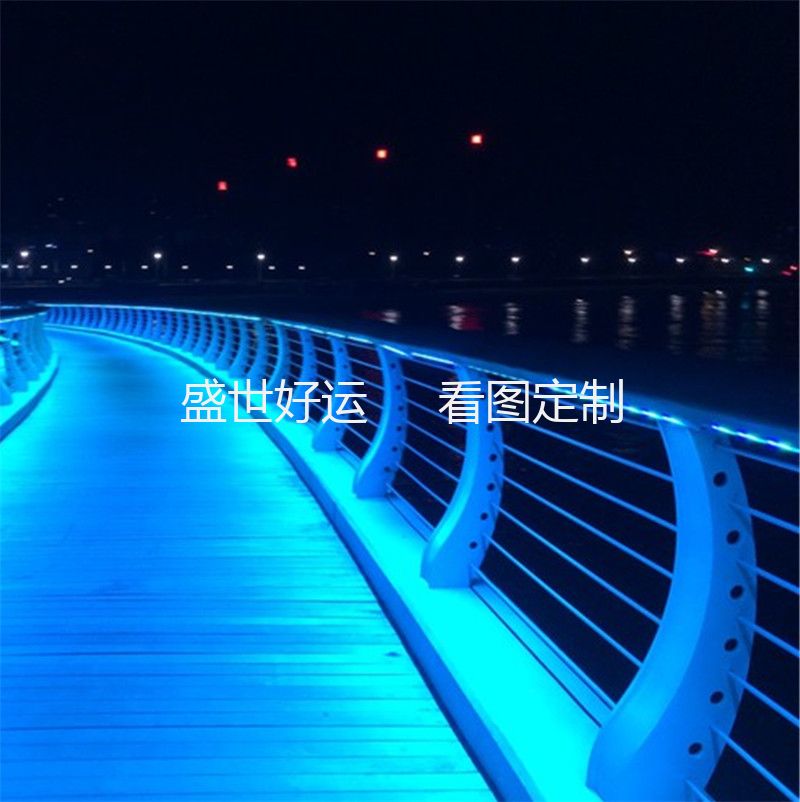 扶手发光的桥梁栏杆-6